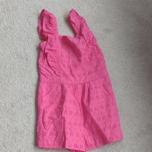 Janie and Jack Vibrant Pink Eyelet Dress